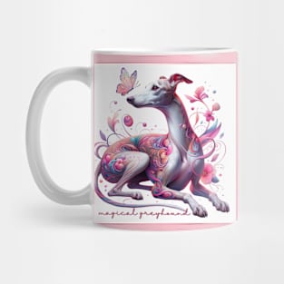 Whimsical Greyhound Dog Mug